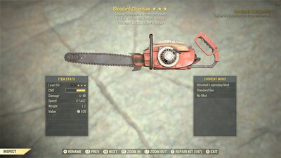 Bloodied 50/25 Chainsaw