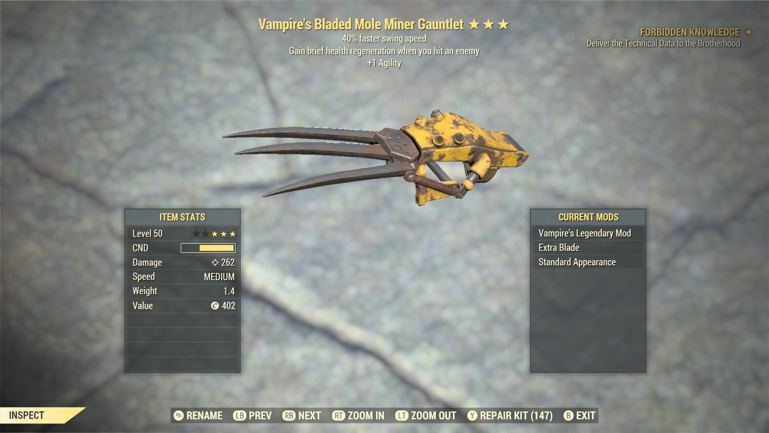 Vampire SS/1A Mole Miner Gauntlet