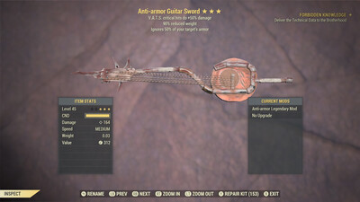 Anti Armor 50/90 Guitar Sword