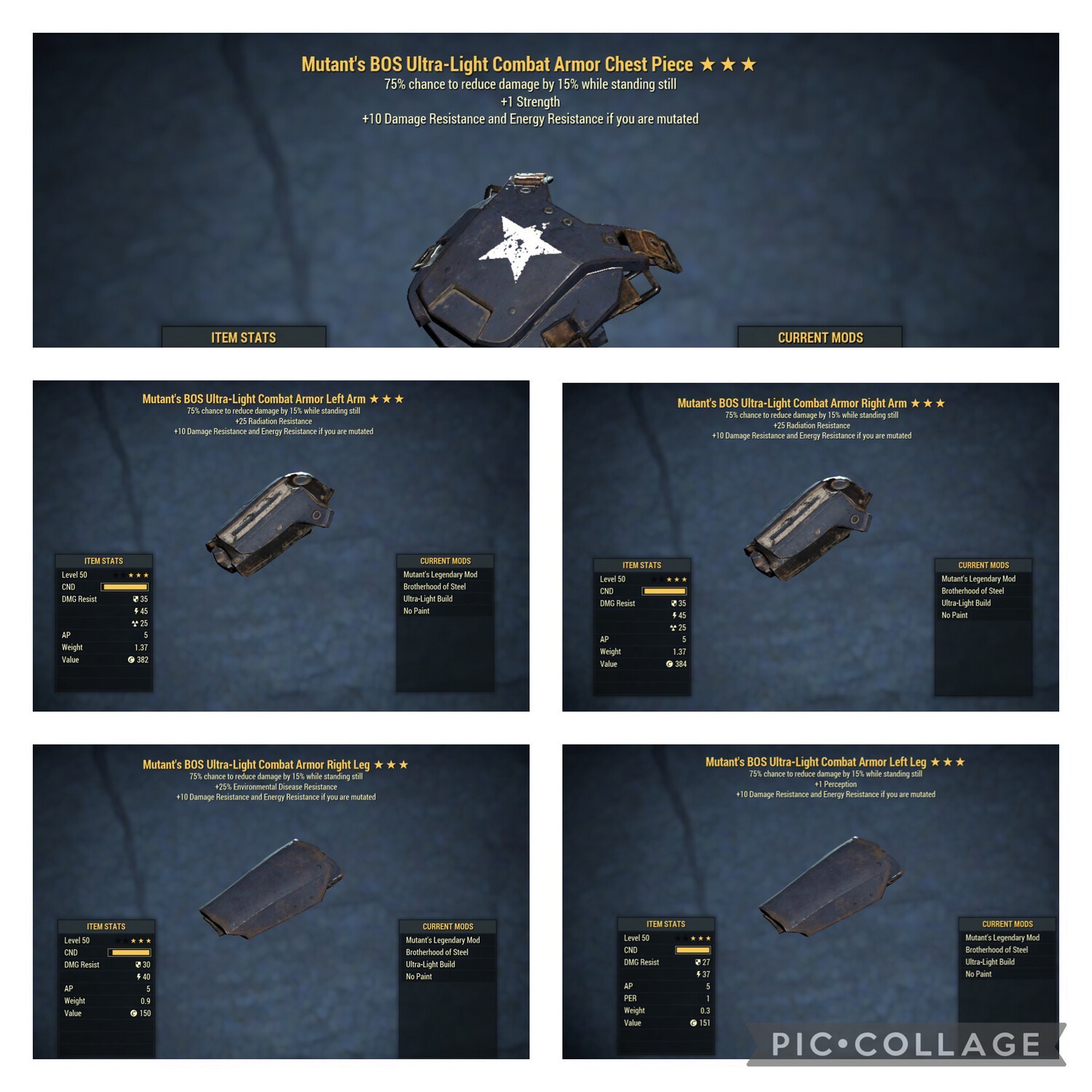 Mutant Sentinel Combat Armor Set