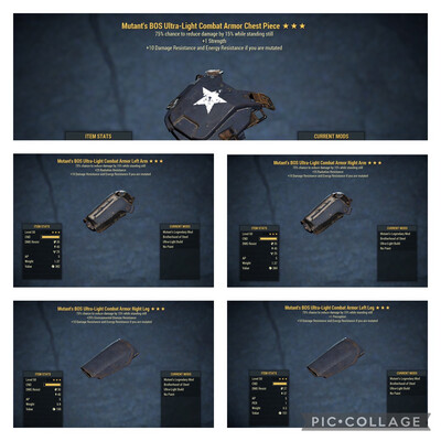 Mutant Sentinel Combat Armor Set
