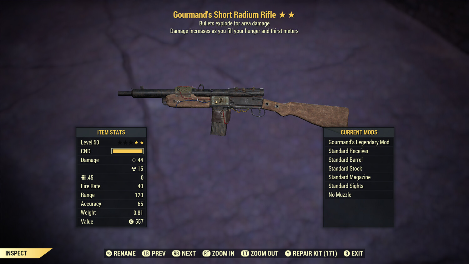 Gourmand Explosive Radium Rifle