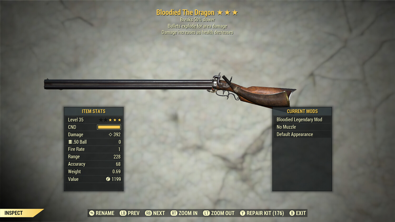 Bloodied Explosive Durability The Dragon