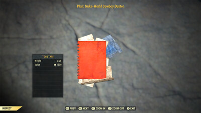 Nuka World Cowboy Duster