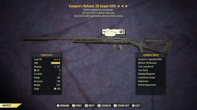 Vampire Explosive 25 Sniper Rifle