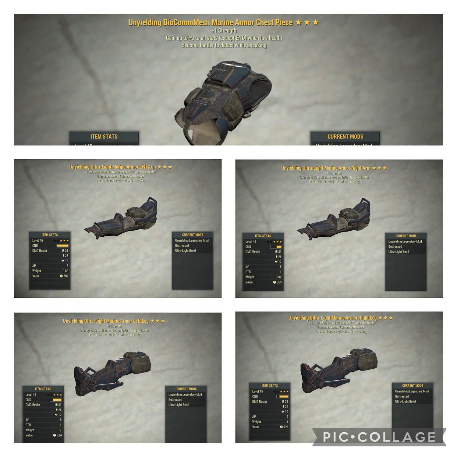 Unyielding 1S (X3) Ap Refresh (X2) Sneak Marine Set