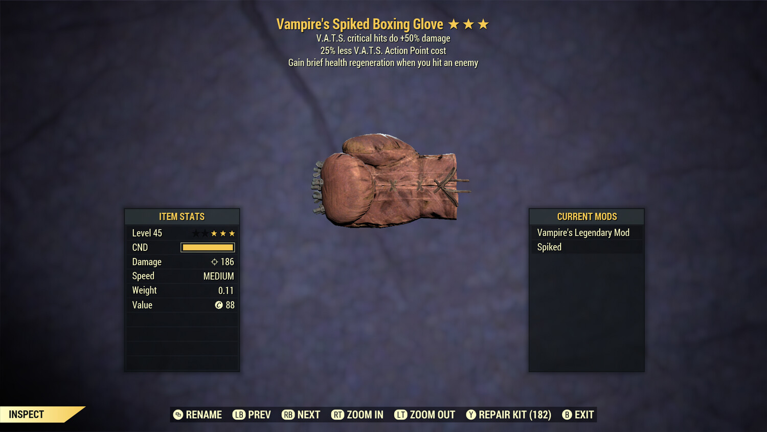 Vampire 50/25 Boxing Glove