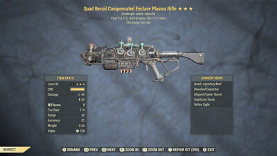 Quad 25/15 Enclave Plasma Rifle With Flamer Mod