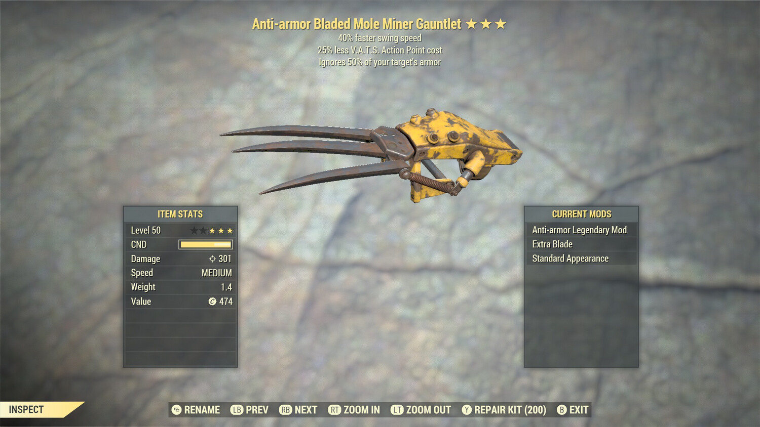 Anti Armor SS/25 Mole Miner Gauntlet