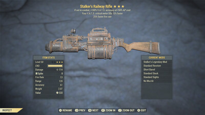 Stalkers 25/15 Railway Rifle