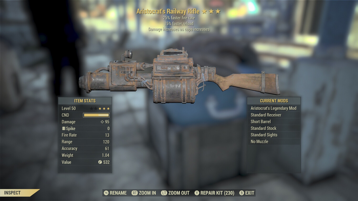 Aristocrat 25/15 Railway Rifle