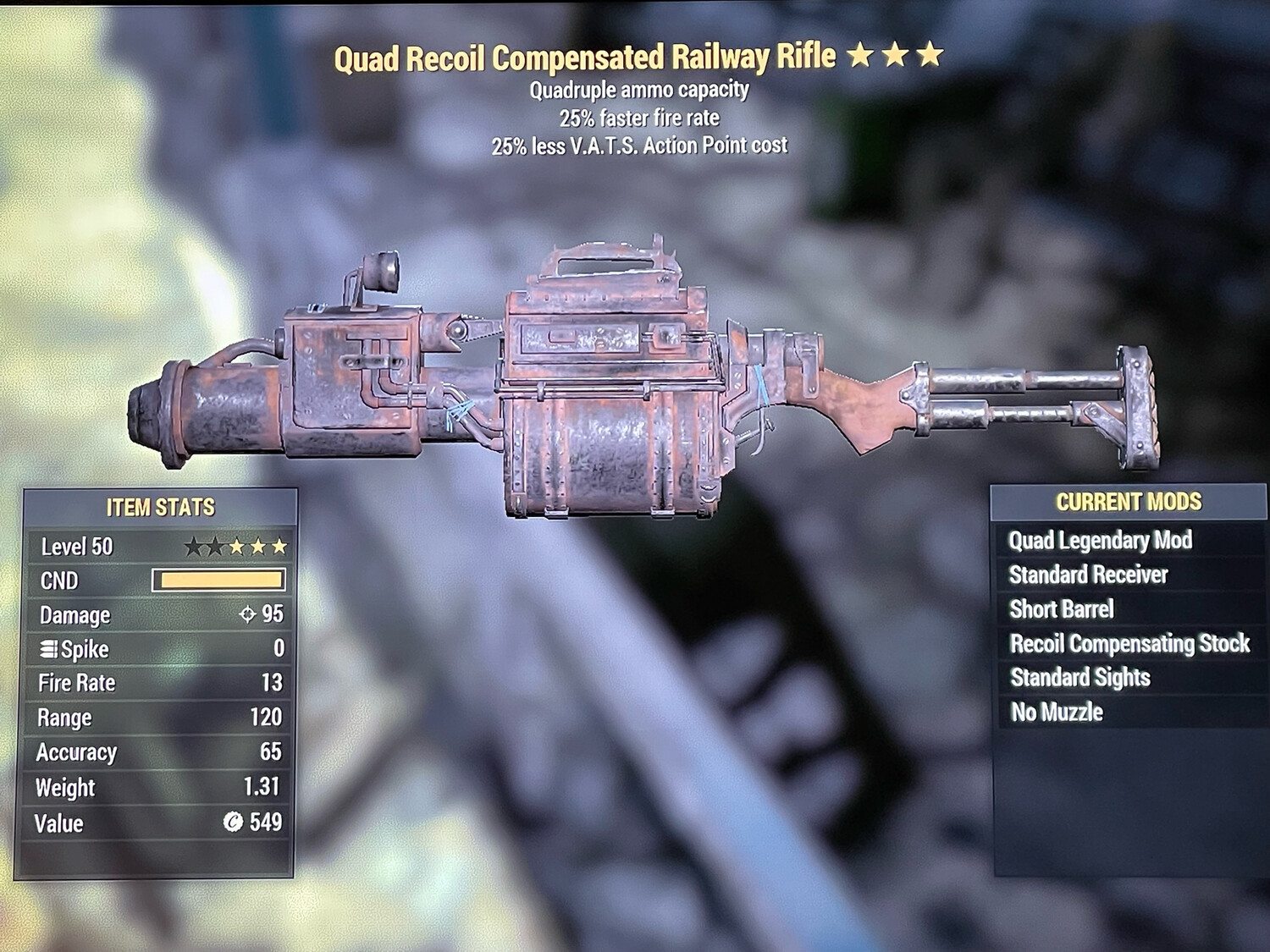 Quad 25/25 Railway Rifle