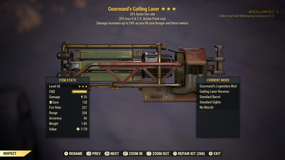 Gourmand 25/25 Gatling Laser