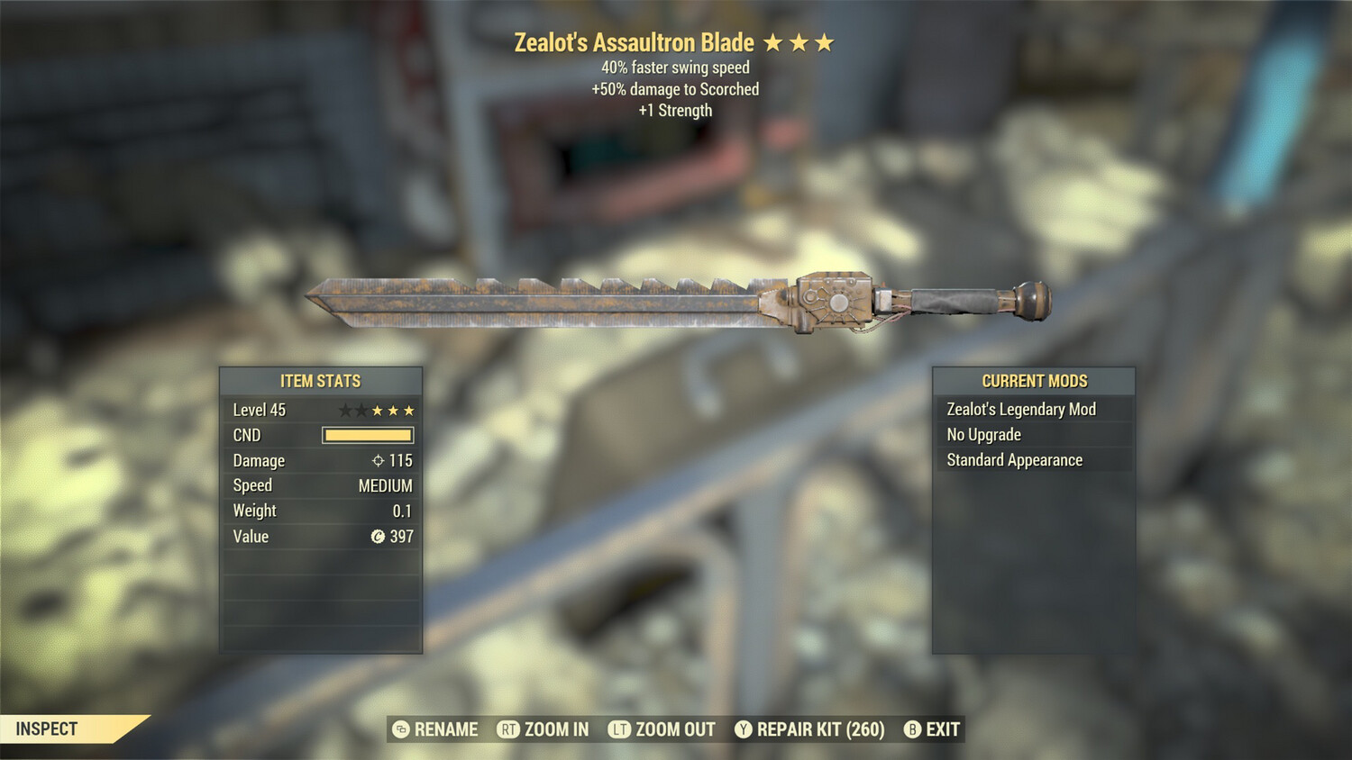 Zealots 1S/SS Assaultron Blade