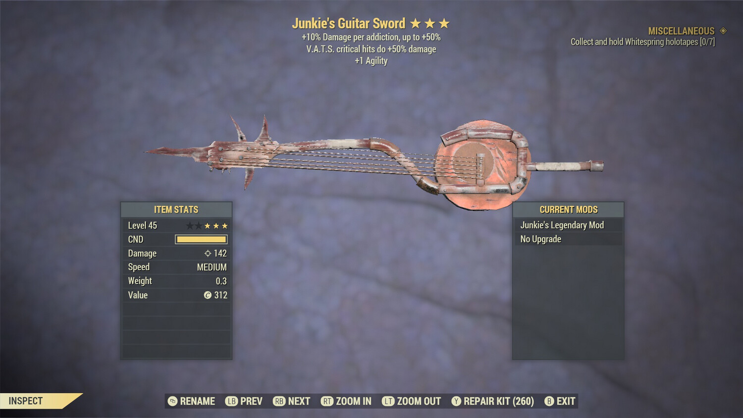 Junkie 50/1A Guitar Sword