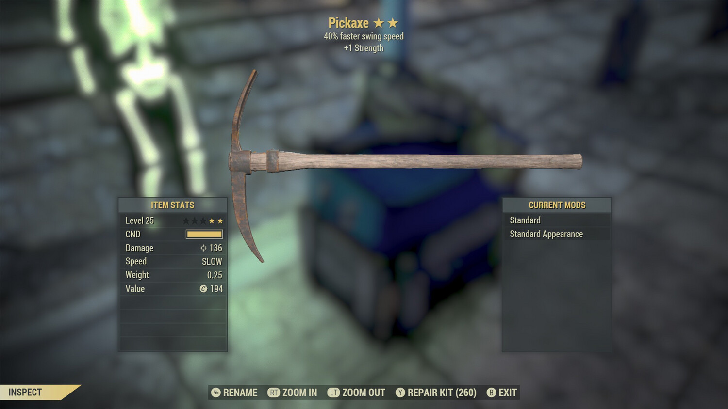 Legacy Perkless SS/1S PickAxe