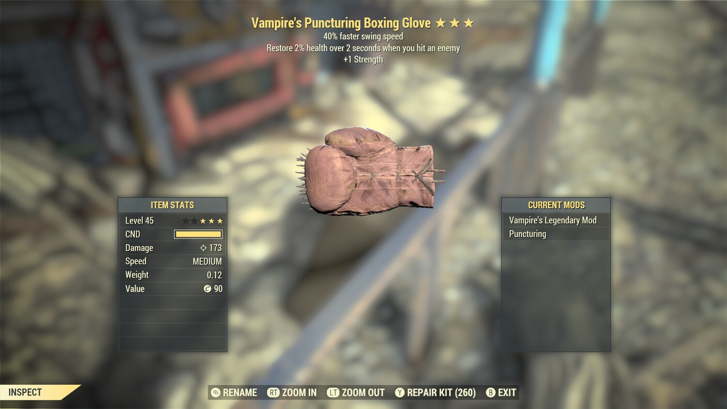 Vampire SS/1S Boxing Glove