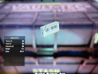 Undamaged Cigarettes