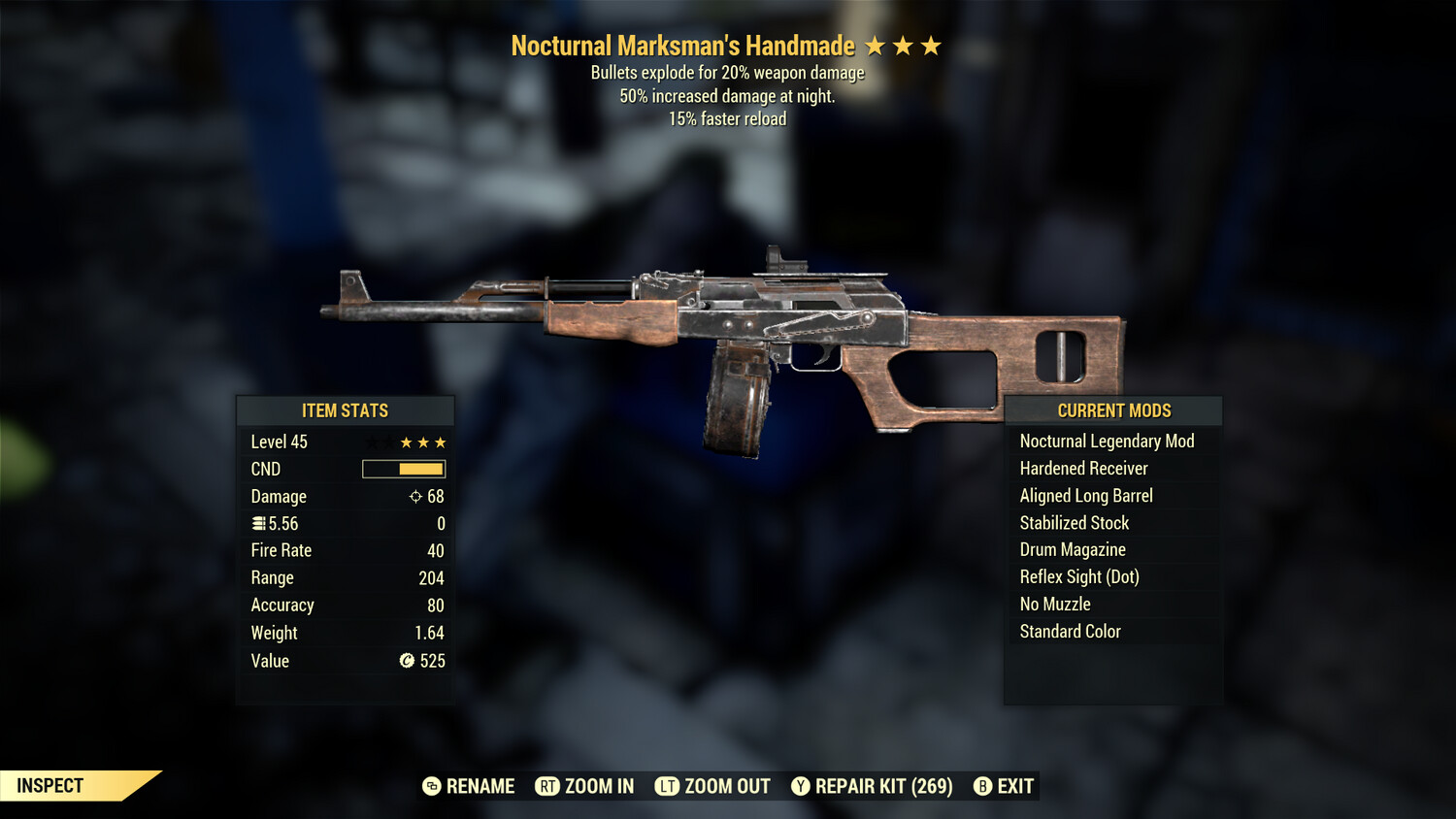 Nocturnal Explosive 15r Handmade