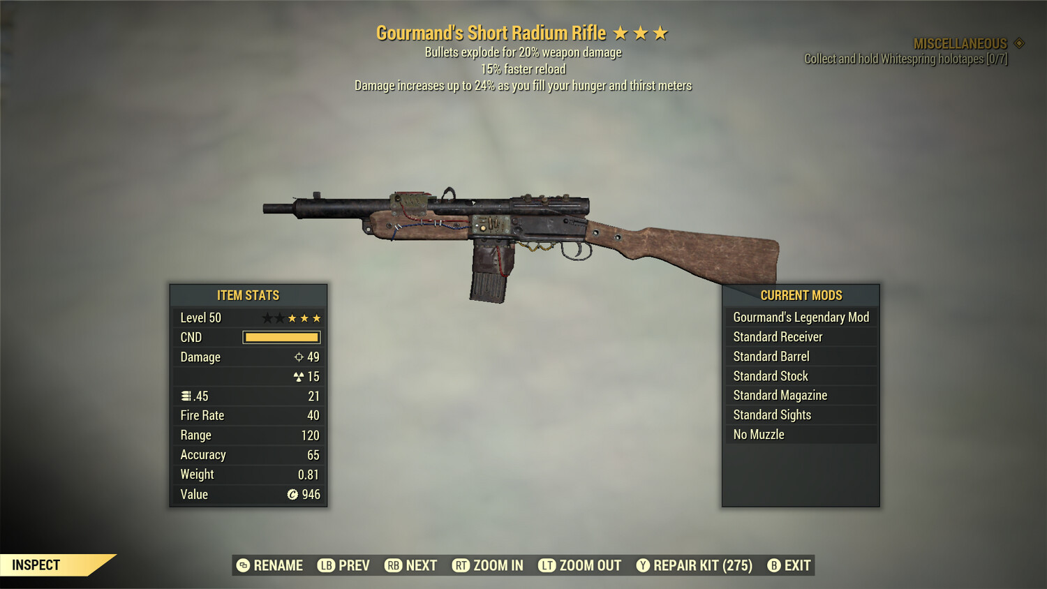 Gourmand Explosive 15 Radium Rifle