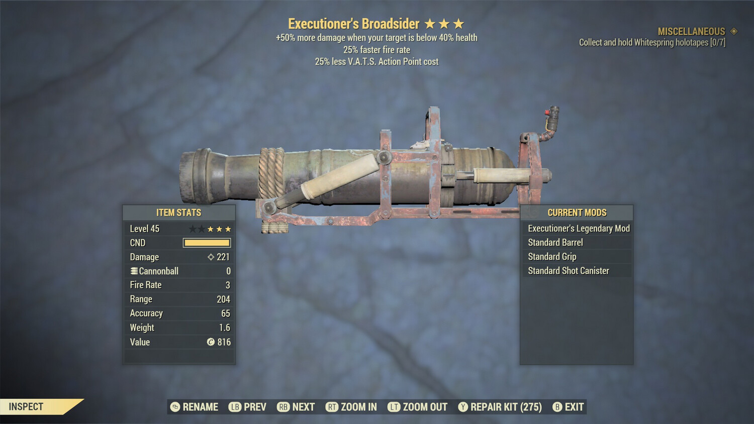Executioners 25/25 Broadsider