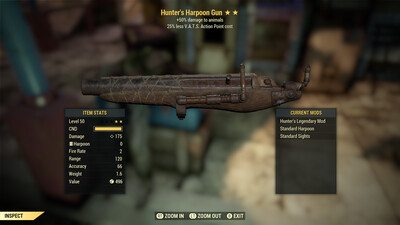 Legacy Perkless Hunters 25 Harpoon Gun