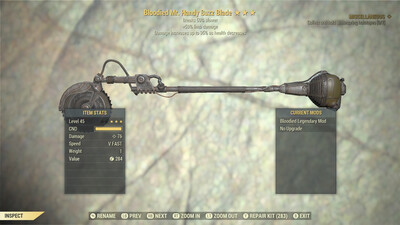 Bloodied 50/Durability Buzz Blade
