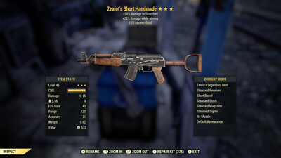 Zealot 25/15 Handmade