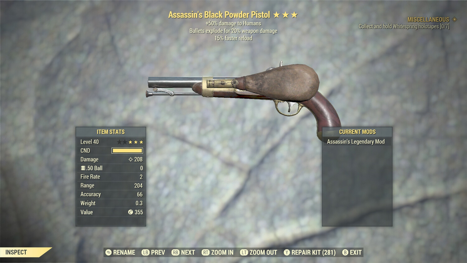 Assassin Explosive 15 Black Powder Pistol