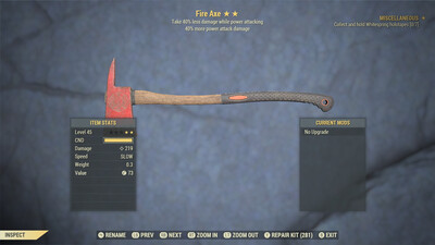 Legacy Perkless 40/40 Fire axe