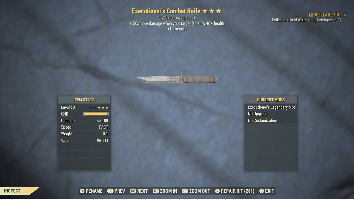 Executioners SS/1S Combat Knife