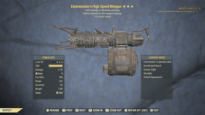Exterminator Explosive 15 Minigun
