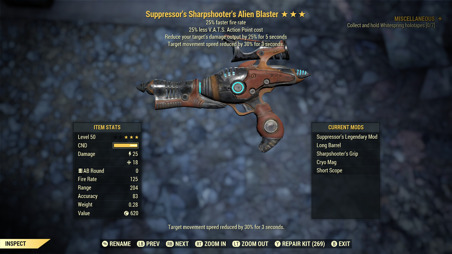 Suppressor 25/25 Alien Blaster