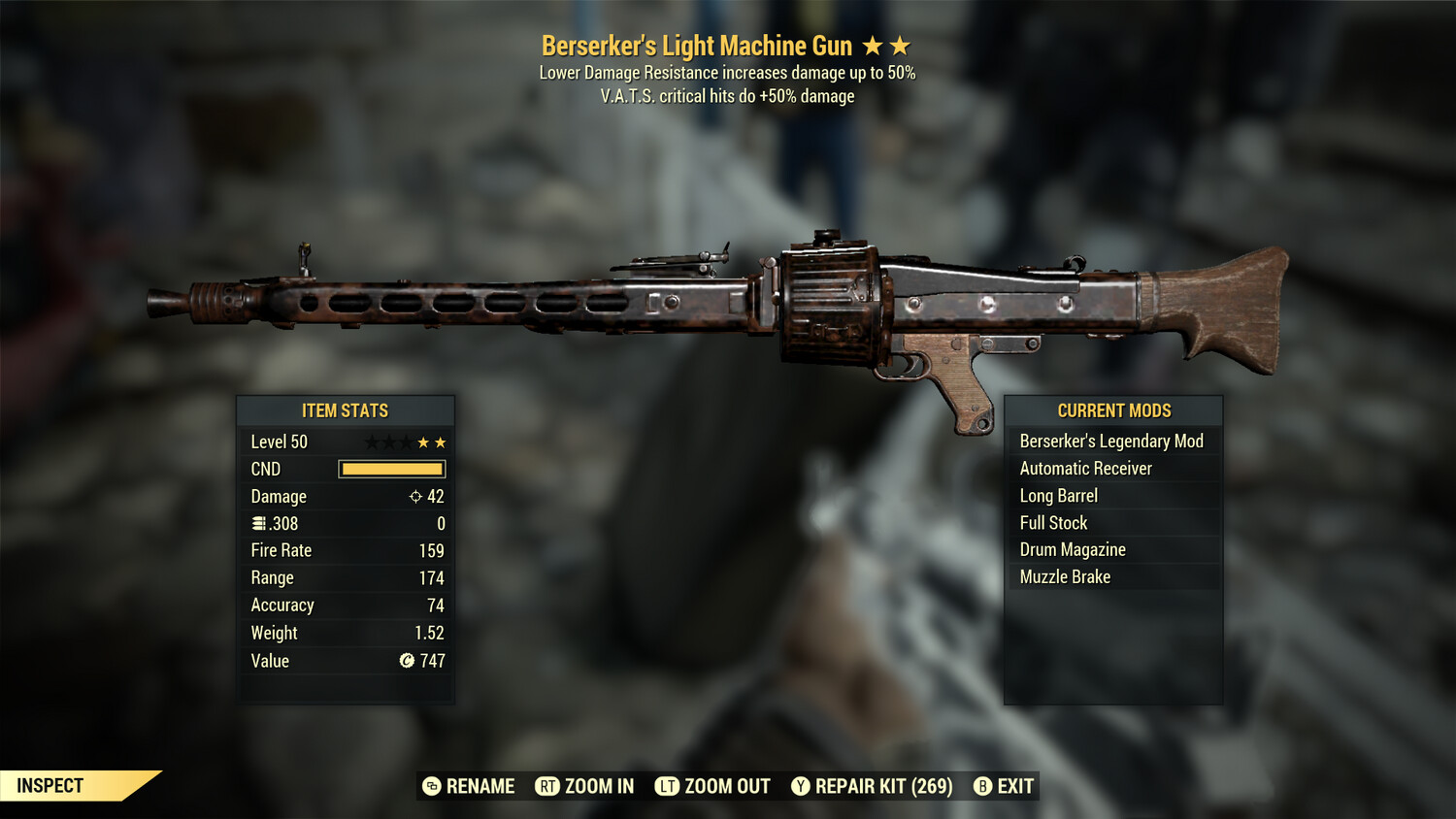 Berserker 50 Light Machine Gun