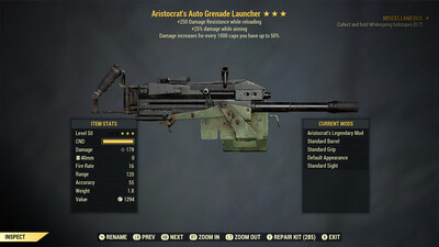 Aristocrat 25/250 Auto Grenade Launcher