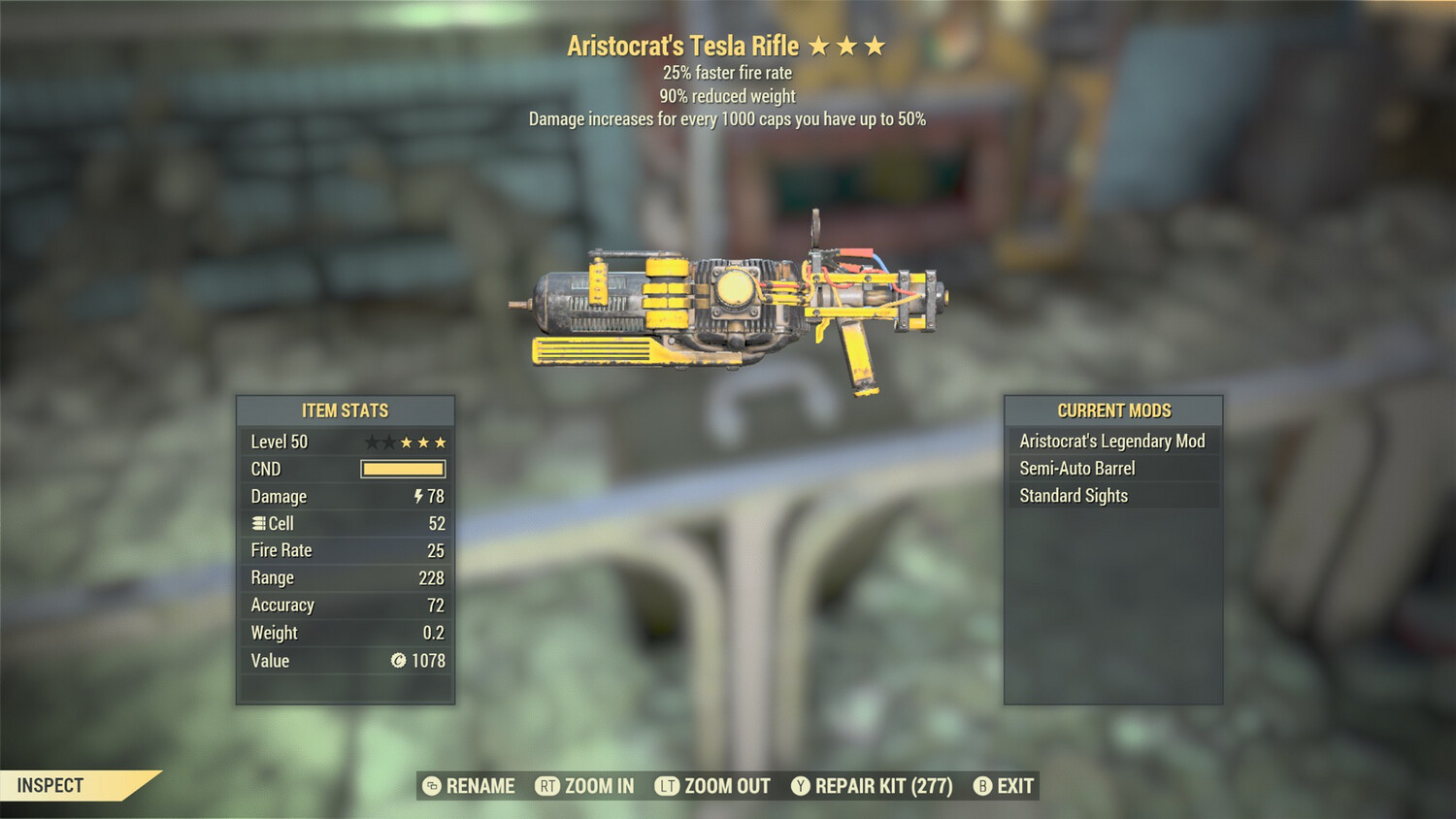 Aristocrat 25/90 Tesla Rifle