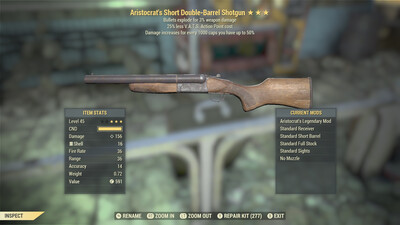 Aristocrat Explosive 25 Double Barrel Shotgun
