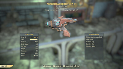 Aristocrat 25/90 Alien Blaster