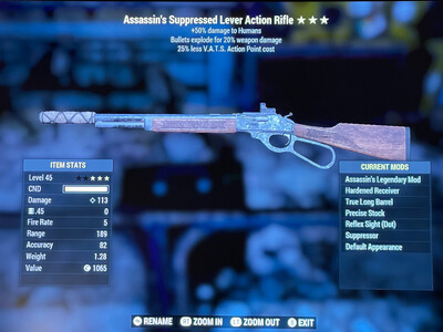 Assassins Explosive 25 Lever Action Rifle