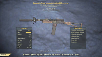 Assassins 25/25 Radium Rifle