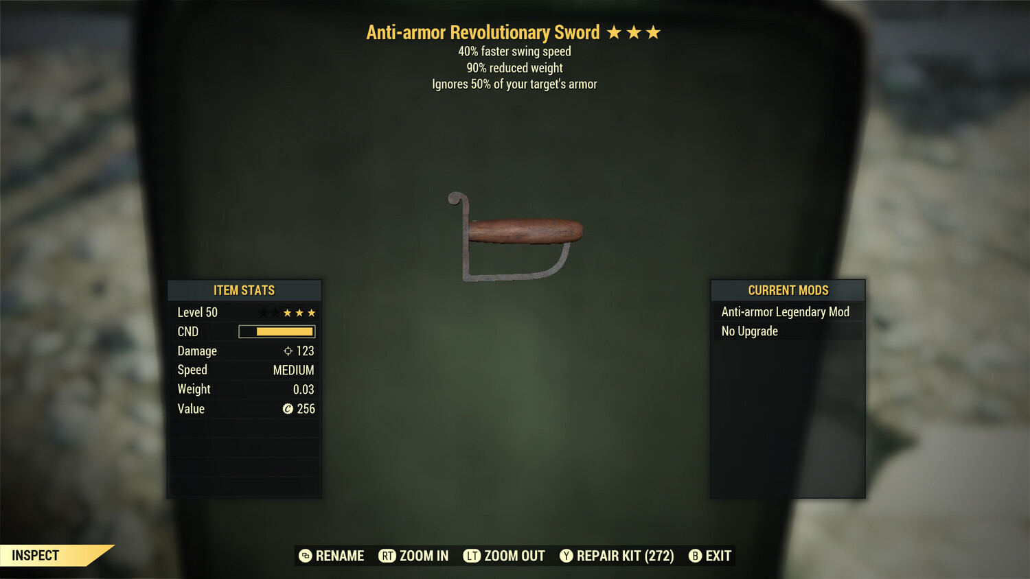 Anti Armor SS/90 Invisible Blade Revolutionary Sword