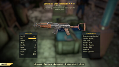 Berserkers 50L/15r Handmade