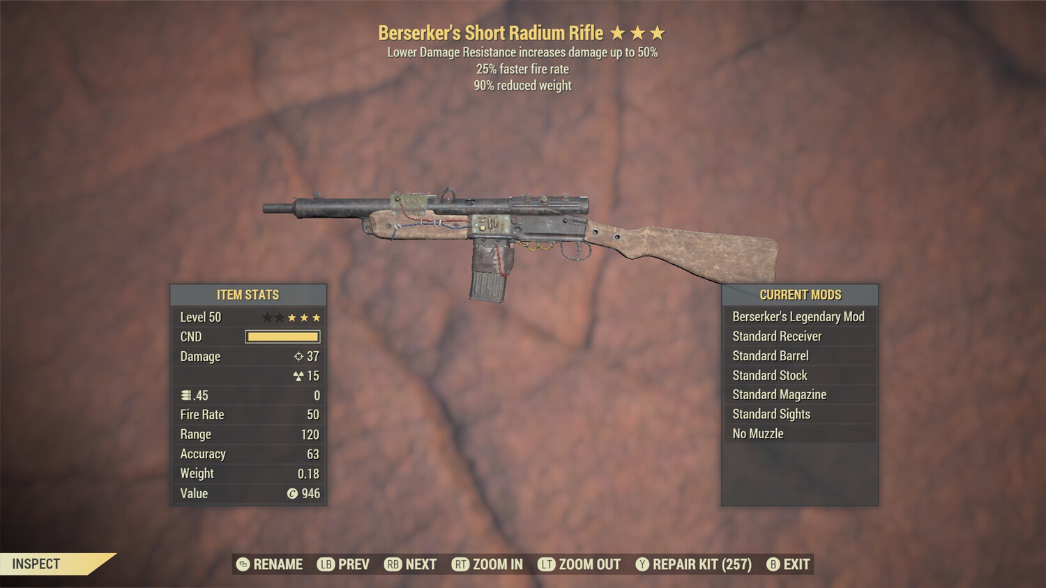 Berserkers 25/90 Radium Rifle