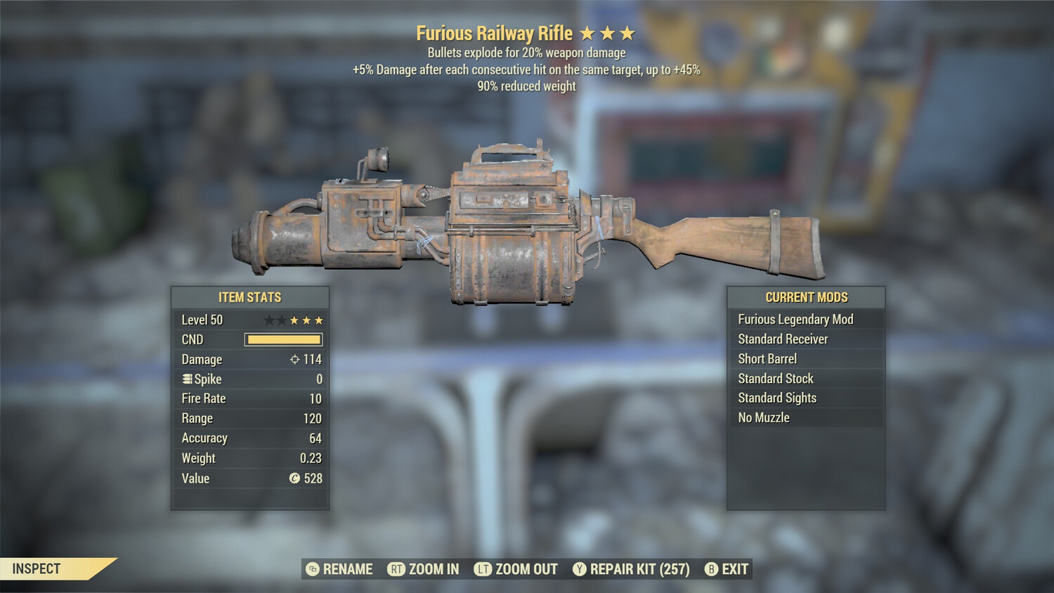 Furious Explosive 90 Railway Rifle