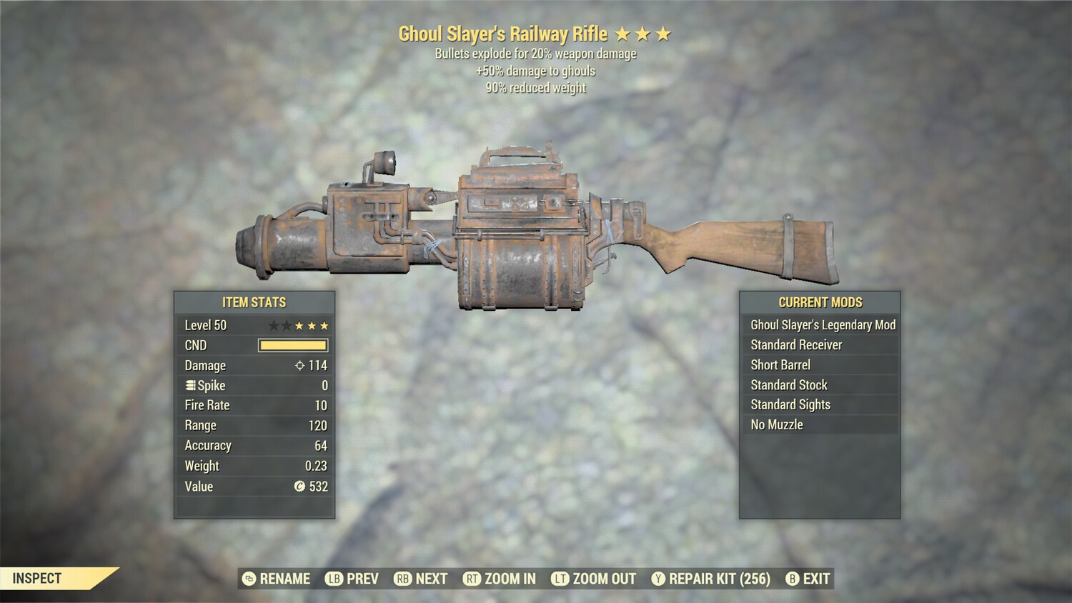 Ghoul Slayers Explosive 90 Railway Rifle