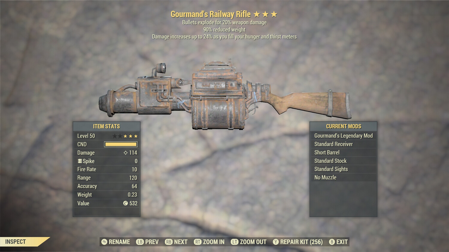 Gourmand Explosive 90 Railway Rifle
