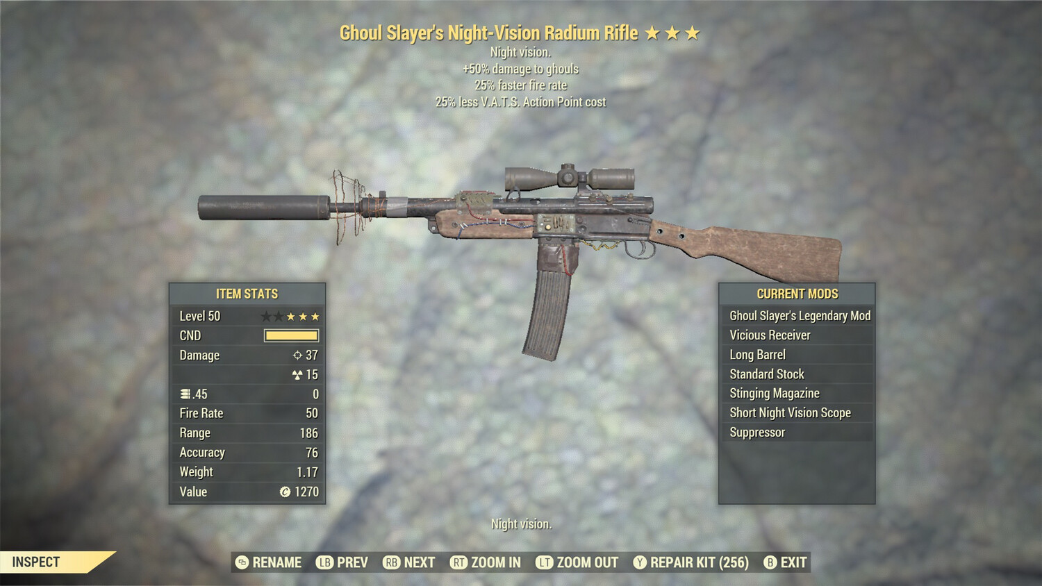 Ghoul Slayers 25/25 Radium Rifle