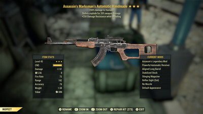 Assassins Explosive 250 Handmade