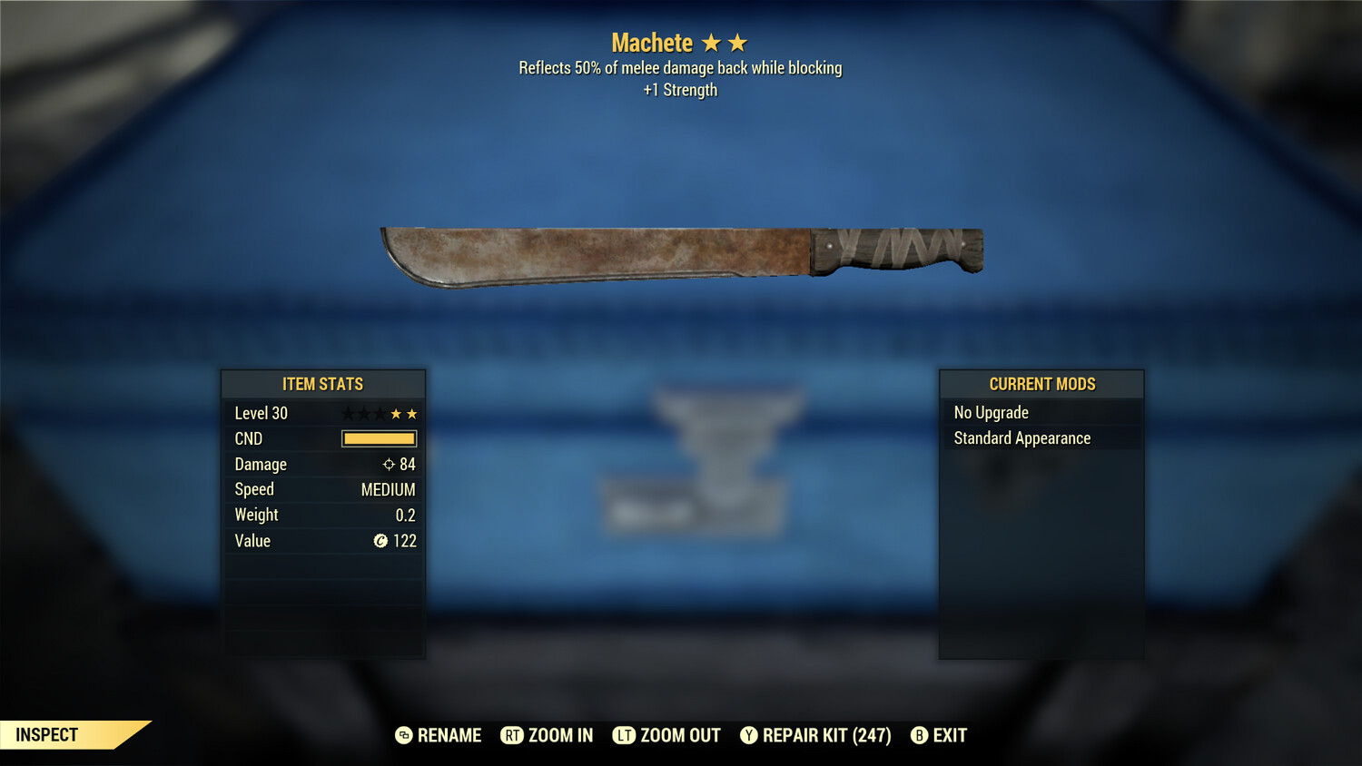Legacy Perkless 1S/Block Machete