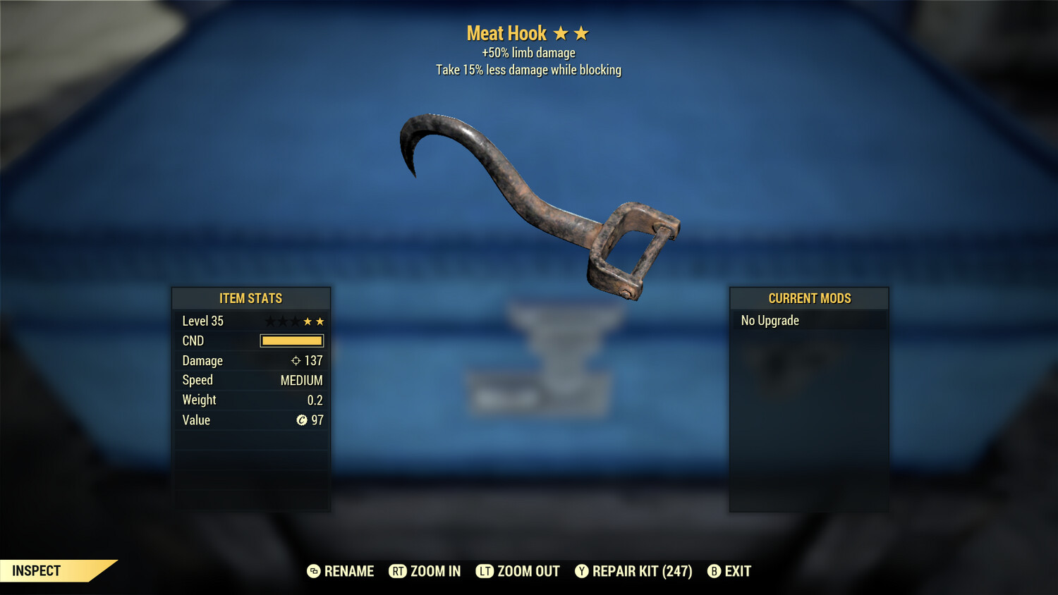 Legacy Perkless 50L/Block Meat Hook